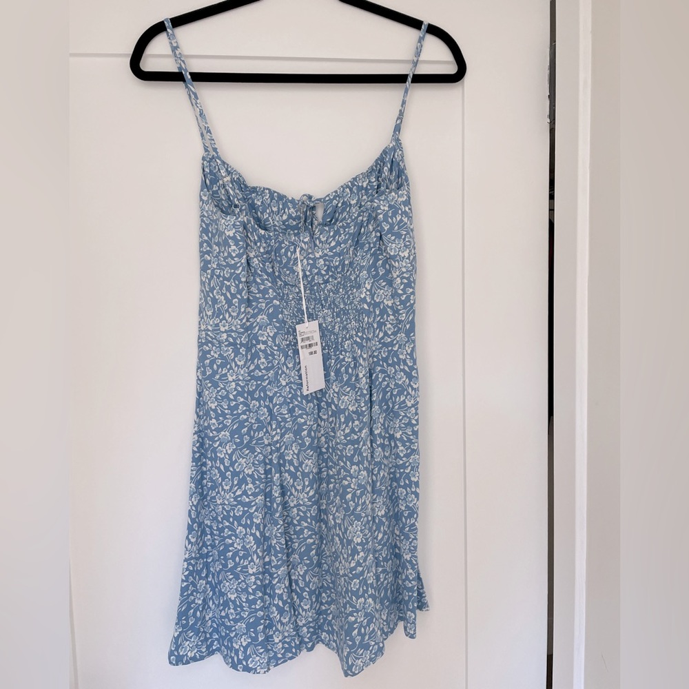Reformation Mini Dress - Blue Floral Print - Picture 3 of 5